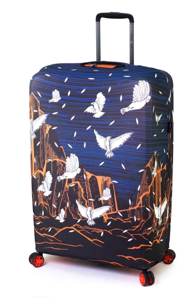 Чехол для чемодана большого размера Eberhart Night Birds EBHZJL03 купить цена 3000.00 ₽