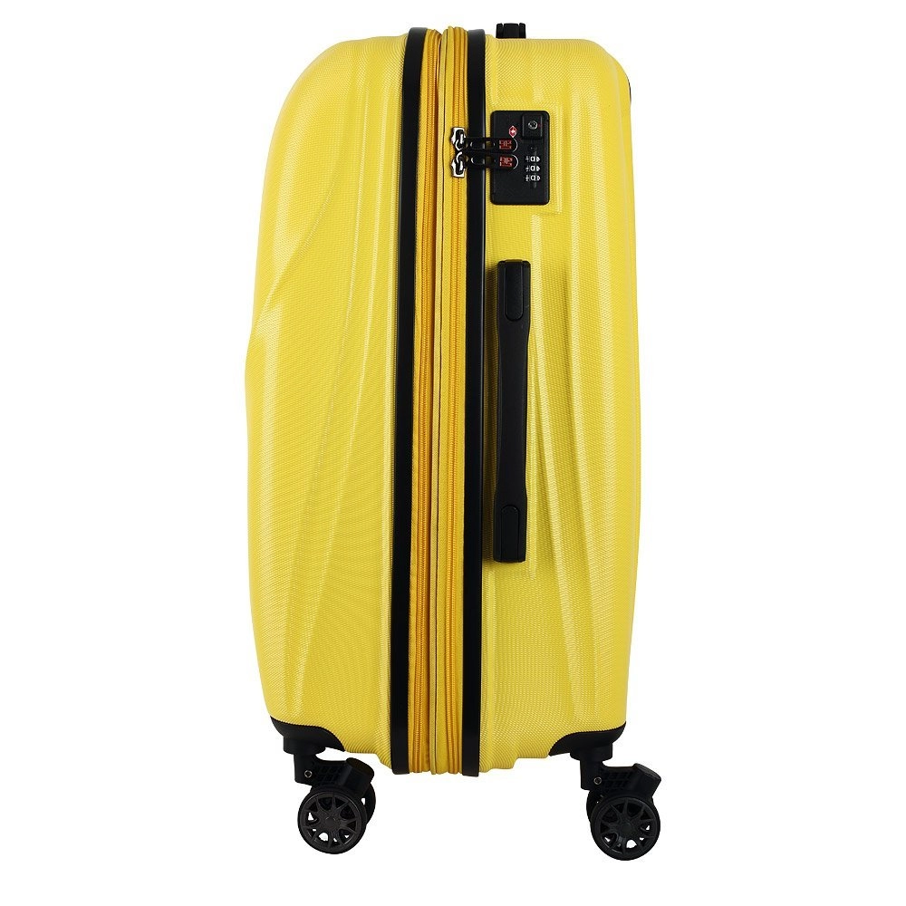 Чемодан Eberhart Lotus средний М поликарбонат желтый 03L-006-424 купить цена 27900.00 ₽