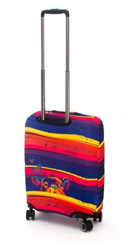 Чехол для чемодана маленького размера Eberhart Bulldog Love EBHP13-S купить цена 1980.00 ₽