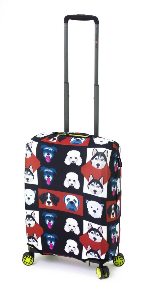 Чехол для чемодана маленького размера Eberhart Puppy Faces EBHP09-S купить цена 2400.00 ₽