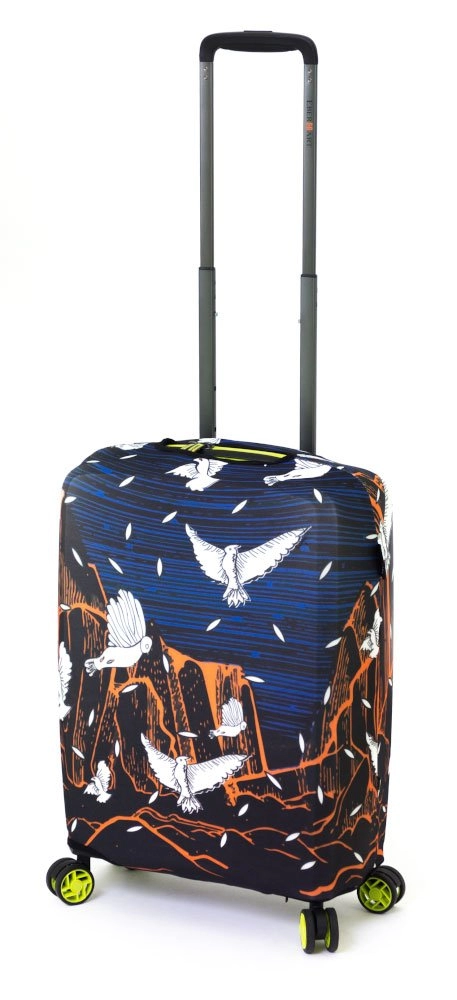 Чехол для чемодана маленького размера Eberhart Night Birds EBHZJS05 купить цена 1980.00 ₽