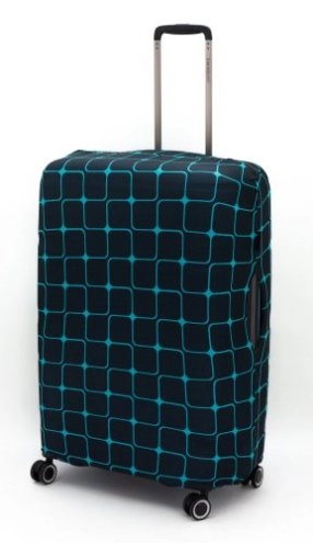 Чехол для чемодана большого размера Eberhart Blue Teal Tiles EBH582-L купить цена 2200.00 ₽