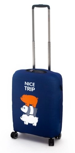 Чехол для чемодана маленького размера Eberhart Nice Trip in DARK BLUE EBHP08-S купить цена 2400.00 ₽
