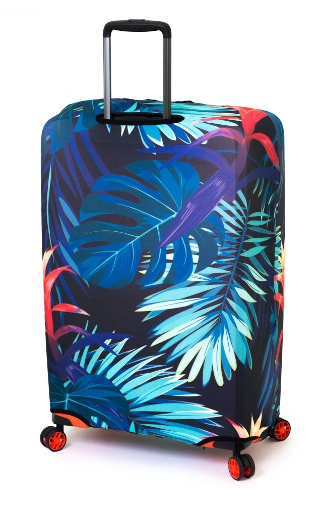 Чехол для чемодана большого размера Eberhart Blue Flower EBHP06-L купить цена 3000.00 ₽
