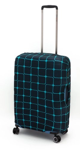 Чехол для чемодана среднего размера Eberhart Blue Teal Tiles EBH582-M купить цена 2000.00 ₽