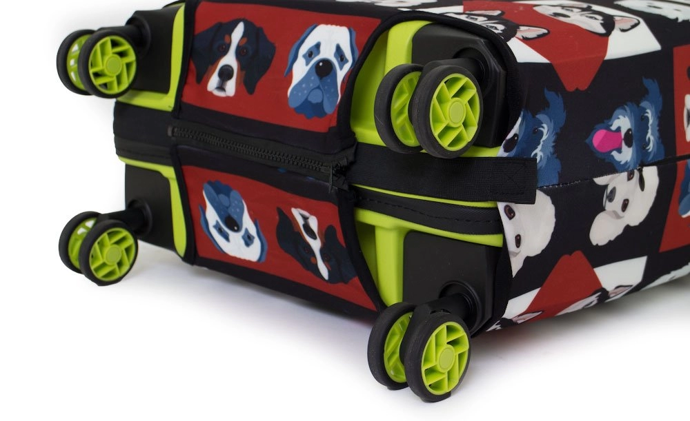 Чехол для чемодана маленького размера Eberhart Puppy Faces EBHP09-S купить цена 2400.00 ₽