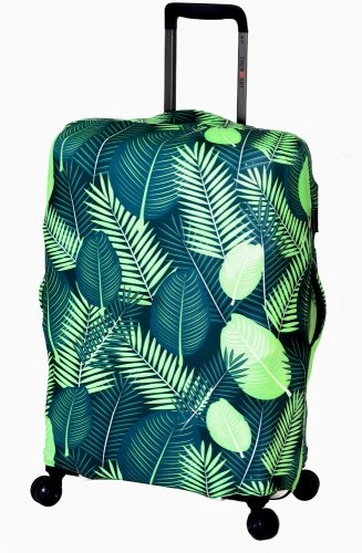 Чехол для чемодана среднего размера Eberhart Green Leaves EBH568-M купить цена 2040.00 ₽